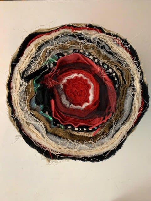 Joël Andrianomearisoa Vertigo 2019 Textile 36 x 38 cm