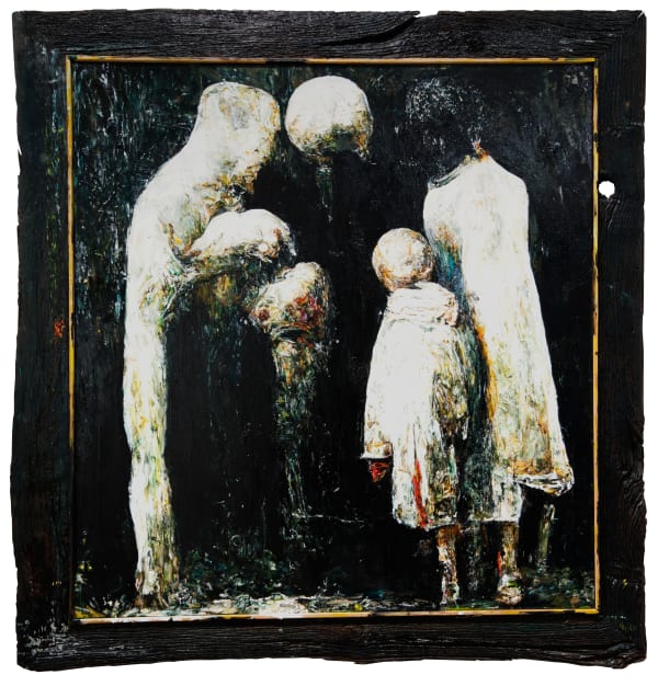 Arvin Golrokh La Fenice 2022-2023 Oil on canvas and wooden frame 193 × 183 cm