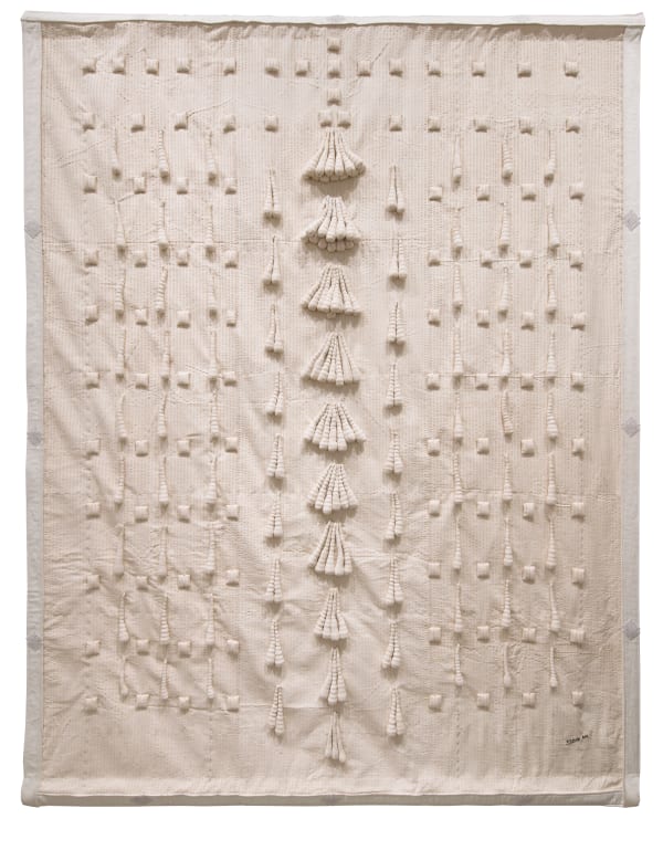 Abdoulaye Konaté Gris Gris Blancs Tibet 2022 Textile 231 × 175 cm