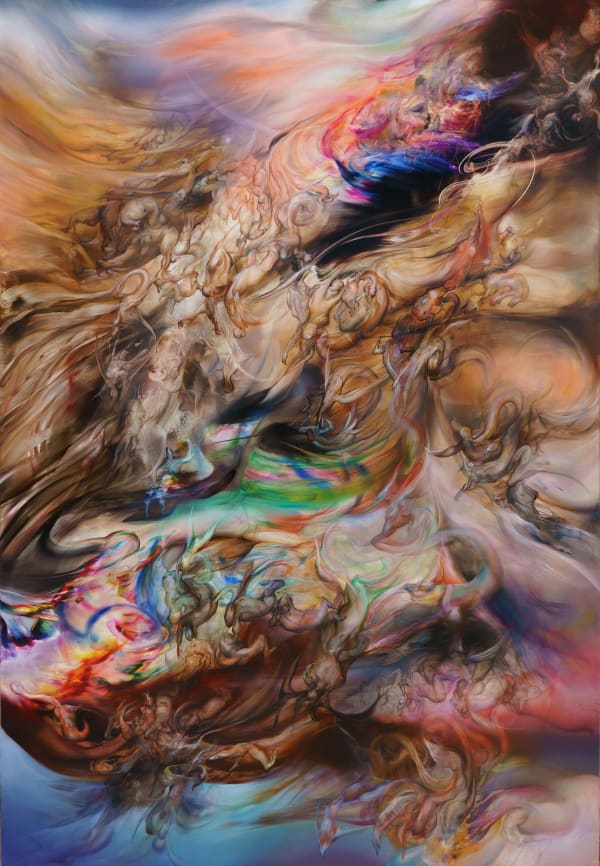 Ruben Pang Jupiter in Scorpio 2022-2023 Oil, alkyd and dammar varnish on aluminum composite panel 220 × 150 cm