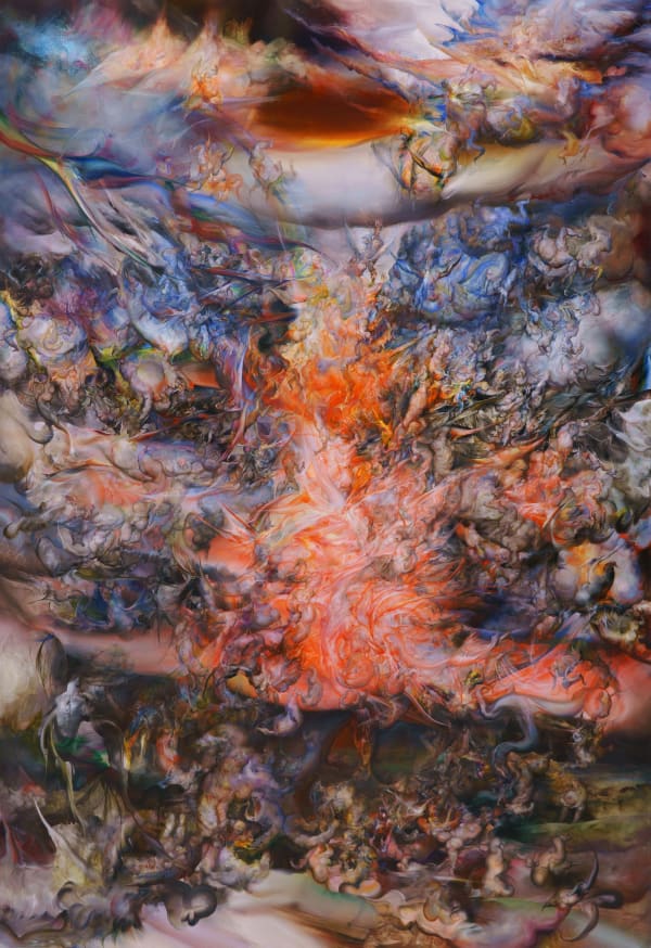 Ruben Pang Dimensions of Graces 2022 Oil, alkyd and dammar varnish on aluminum composite panel 220 × 150 cm