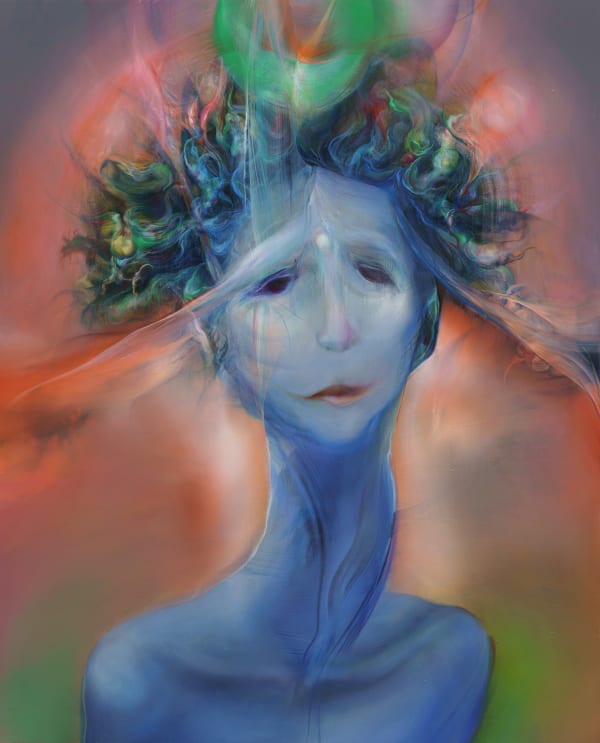 Ruben Pang Always Sunrise in My World 2022-2023 Oil, alkyd and dammar varnish on aluminum composite panel 75 × 60 cm