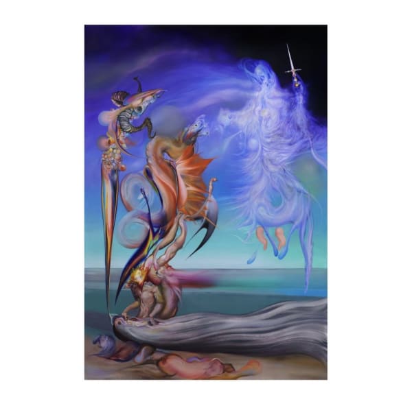 Ruben Pang Medea, My Undivided Self 2023 Oil, alkyd and dammar varnish on aluminum composite panel 220 × 150 cm