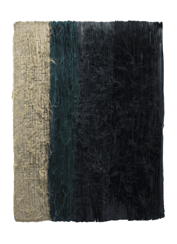 Joël Andrianomearisoa Labyrinth of Passions (the Green process) 2018 Textiles, 130 × 95 cm