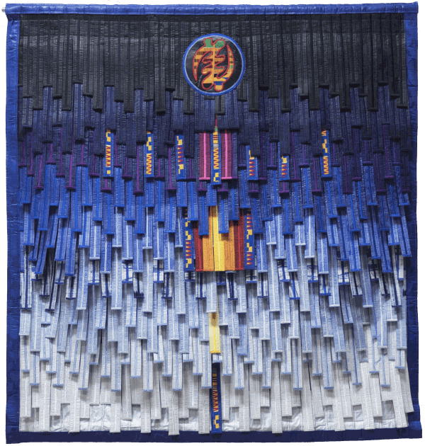 Abdoulaye Konaté Suprématie Ashanti 2021 Textile, 166 × 156 cm