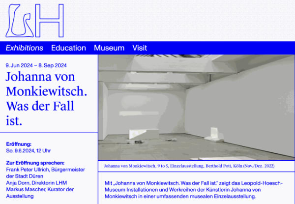 Johanna von Monkiewitsch in Leopold-Hoesch-Museum