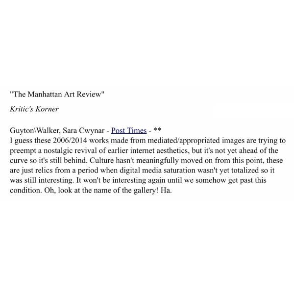 Manhattan Art Review