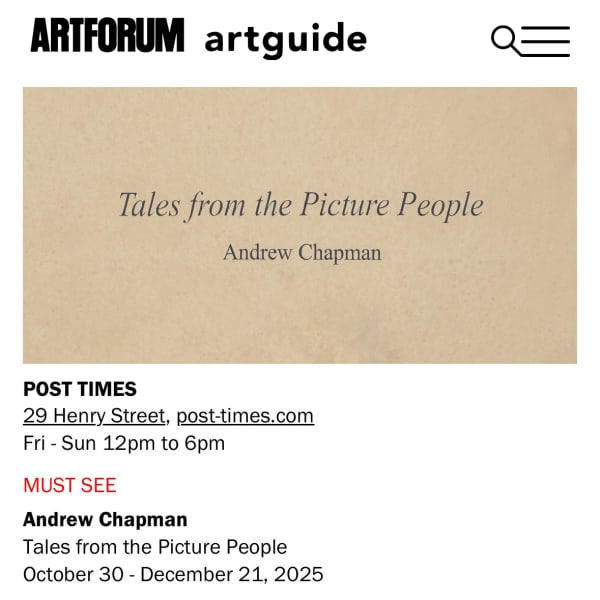 Artforum MUST SEE