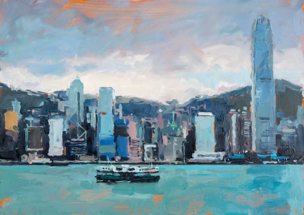 Hong Kong and Star ferry, China, 2014