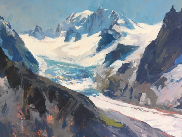 Mont Blanc from near the Refuge du Couvercle, landscape , 2017