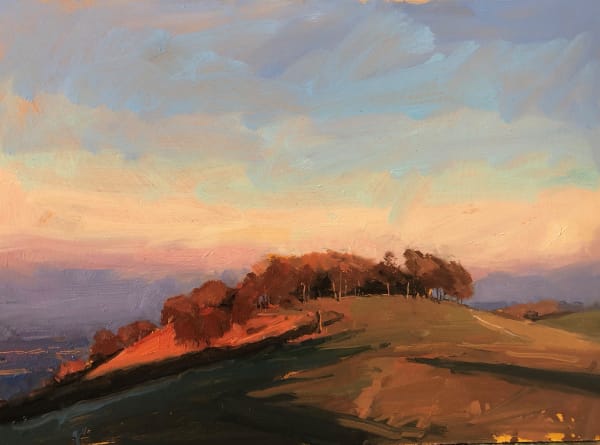 Chanctonbury Ring, winter evening, South Downs, 2021