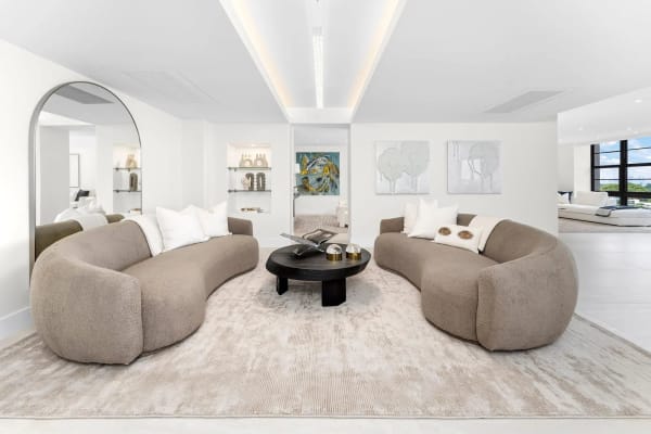 Inside a luxury Miami home staging in collaboration with Vesta Home Staging, an example of how Carousel Fine Art assists designers with art services.