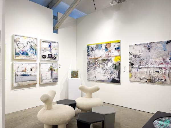 Carousel Fine Art's booth at the art fair, Context Art Miami 2021.