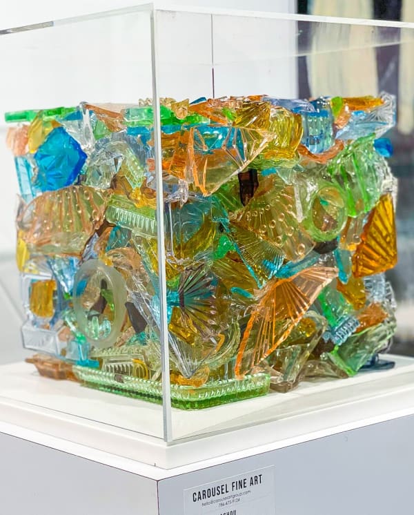 Sculpture displayed at Carousel Fine Art's booth at the Palm Beach Show art fair, 2022.