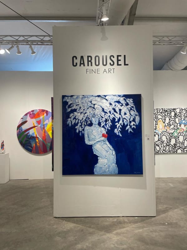 Carousel Fine Art's booth at the art fair, Context Art Miami 2022.