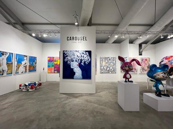 Carousel Fine Art's booth at the art fair, Context Art Miami 2022.