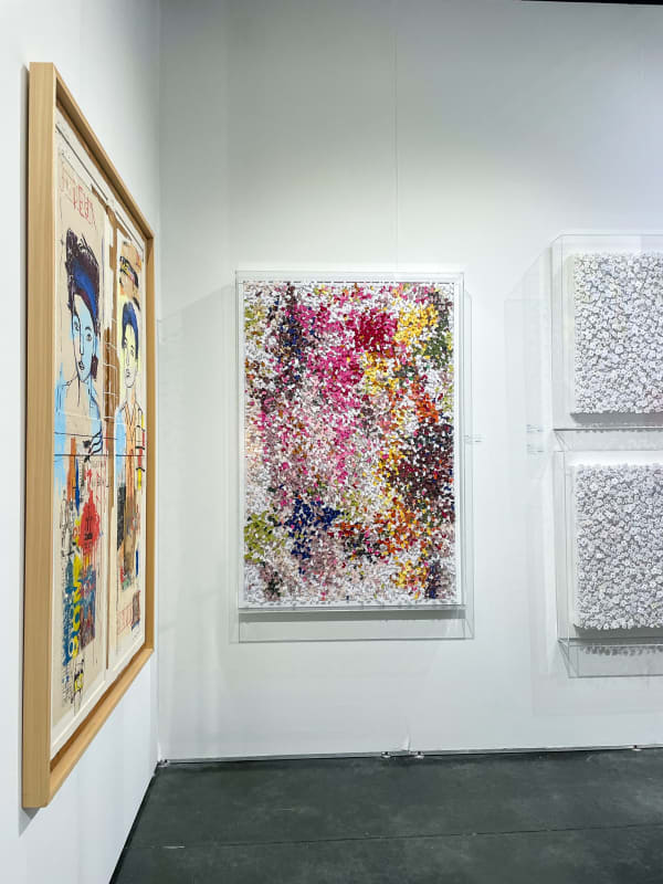 Paintings displayed at Carousel Fine Art's both at Art Palm Beach, art fair 2023.