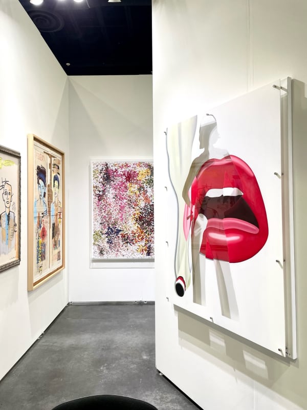 Paintings displayed at Carousel Fine Art's both at Art Palm Beach, art fair 2023.