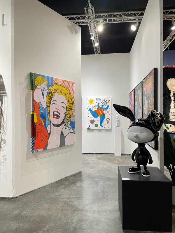 Paintings displayed at Carousel Fine Art's both at Art Palm Beach, art fair 2023.
