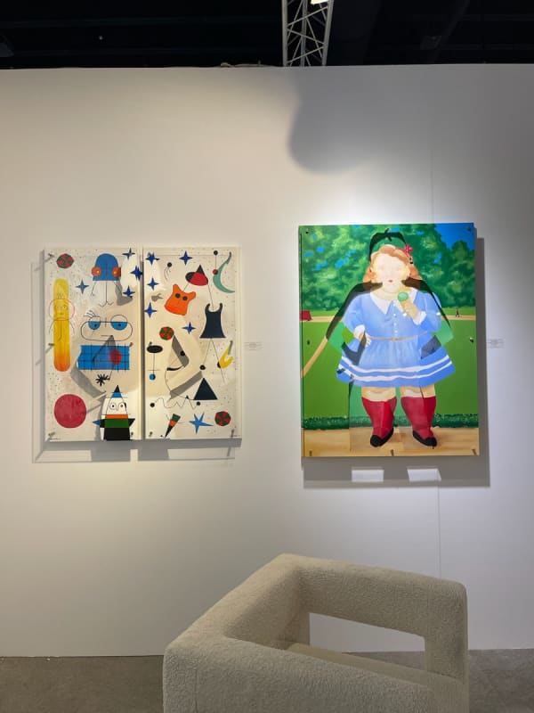 Paintings displayed at Carousel Fine Art's gallery both at the Palm Beach Show 2024.