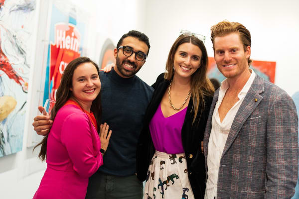 People at Carousel Fine Art's Miami gallery space for the Grand Opening.