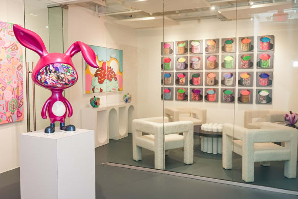 Carousel Fine Art's Miami gallery space during the Grand Opening.