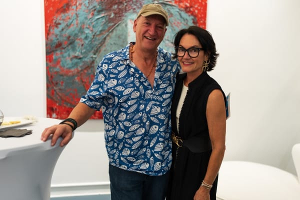 People in Carousel Fine Art's Miami gallery space during the Grand Opening.