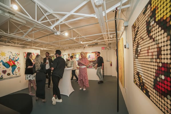 Carousel Fine Art's Miami gallery space during the Grand Opening.