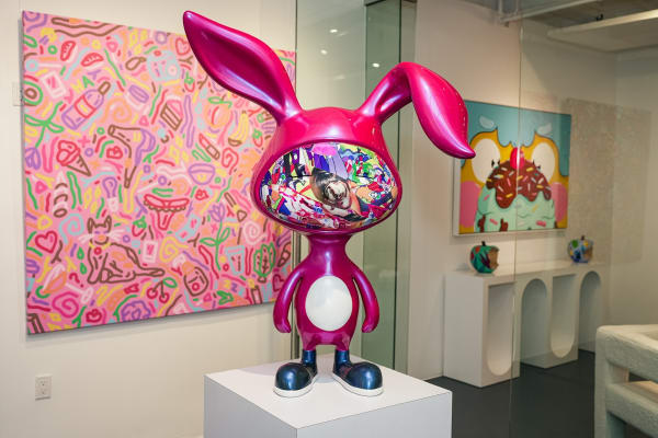 Carousel Fine Art's Miami gallery space during the Grand Opening.