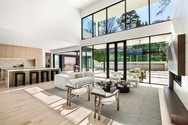 Interior of a luxury modern home in Atlanta, GA.