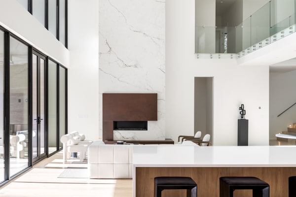 Interior of a luxury modern home in Atlanta, GA.