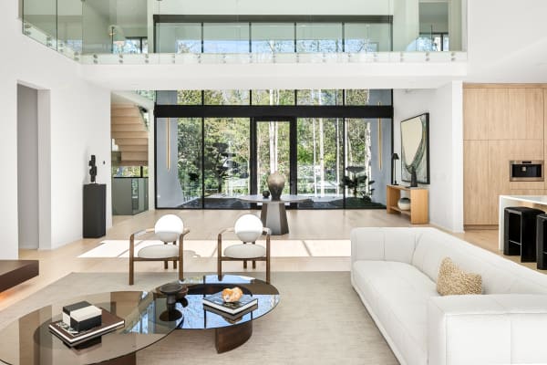 Interior of a luxury modern home in Atlanta, GA.