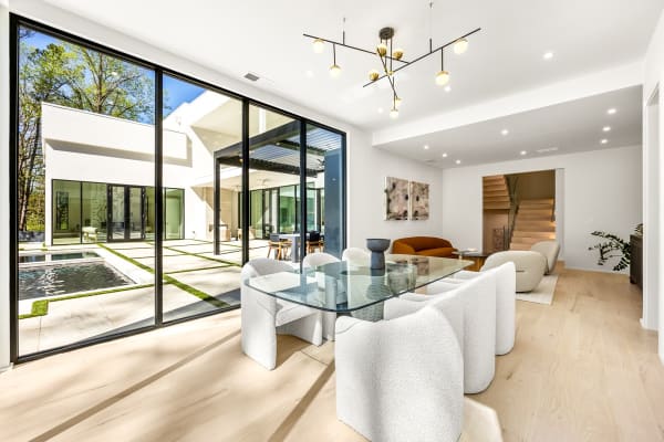 Interior of a luxury modern home in Atlanta, GA.