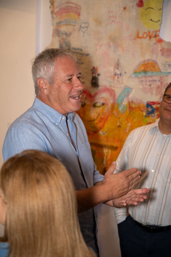 People at Carousel Fine Art's Miami gallery space for the exhibition, "If These Walls Could Talk."