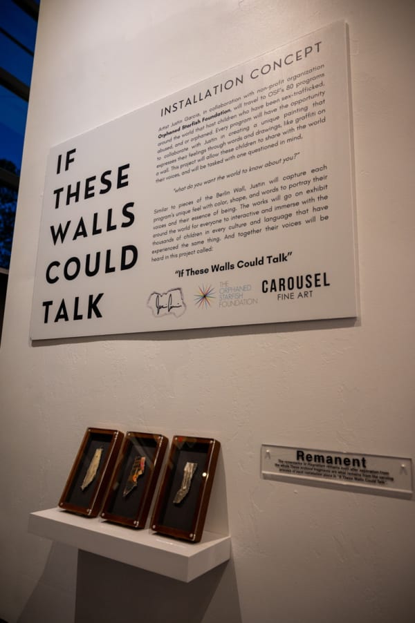 Carousel Fine Art's Miami gallery space for the exhibition, "If These Walls Could Talk."