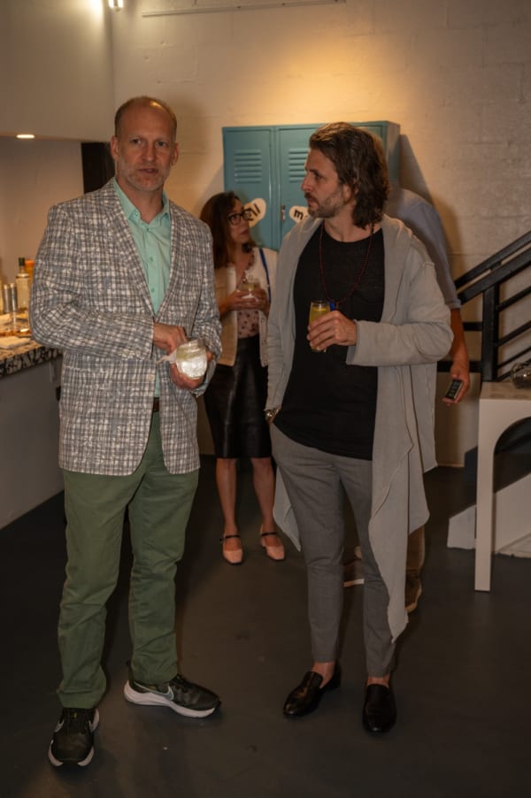 People at Carousel Fine Art's Miami gallery space for the exhibition, "If These Walls Could Talk."