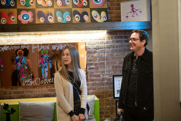 People in Carousel Fine Art's Chicago gallery space during the Chicago Grand Opening.
