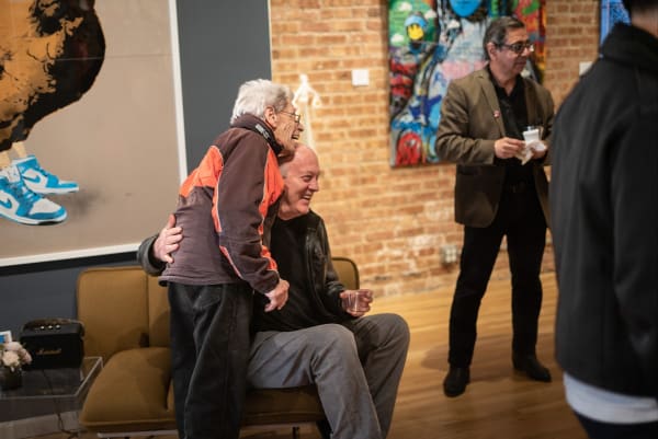 People in Carousel Fine Art's Chicago gallery space during the Chicago Grand Opening.