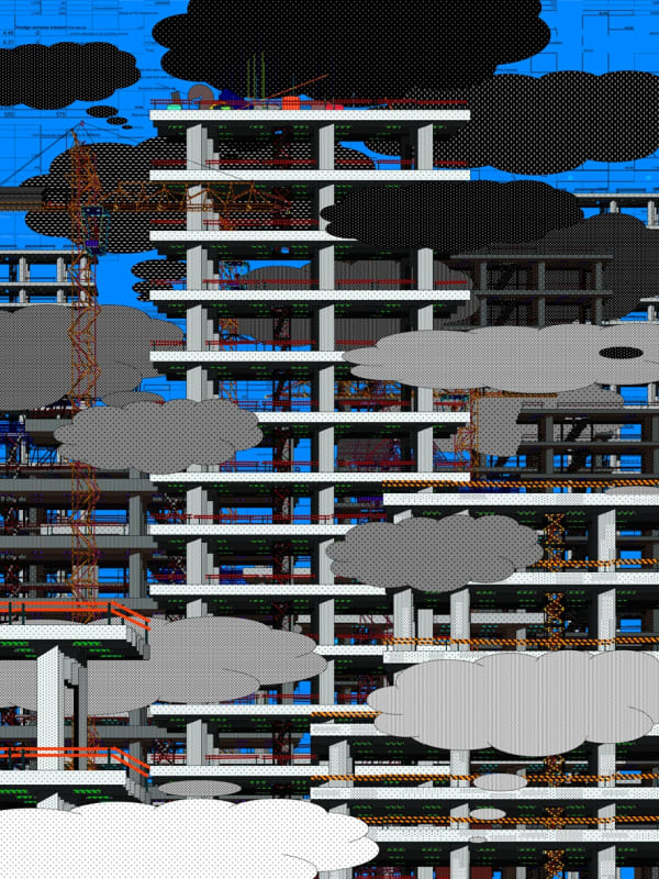 From the Excel- art series 2019 Oleksiy Sai aluminum board printing 200x150 cm
