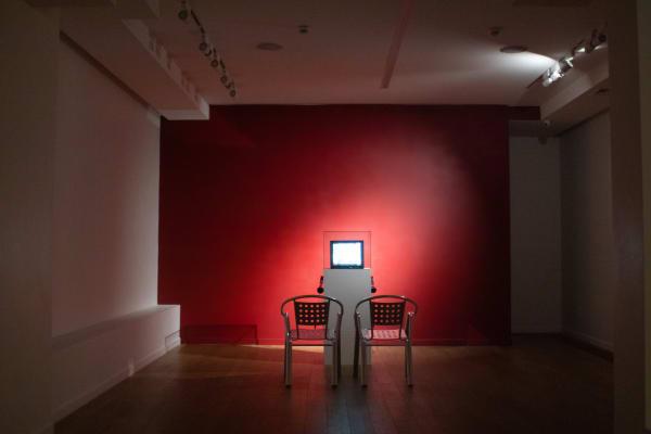 Photos from the exhibition of Yarema Malashchuk and Roman Khimei "It already happened", 2023. Courtesy of Voloshyn Gallery.