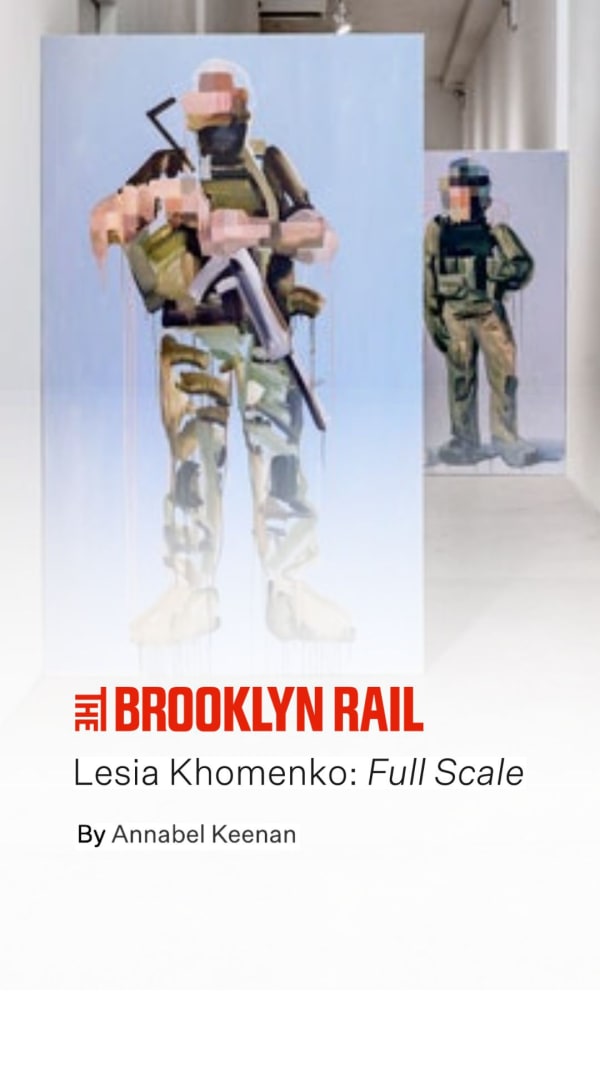 Installation view of Lesia Khomenko: Full Scale at Fridman Gallery, 2023. Courtesy Fridman Gallery.