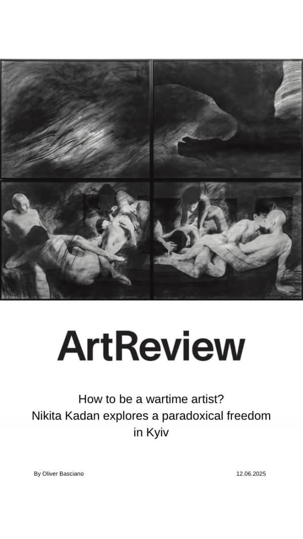 How to be a wartime artist? Nikita Kadan explores a paradoxical freedom in Kyiv