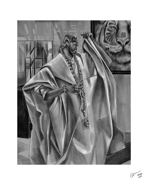 Opeyemi "Upson" Arogunmati, Portrait of Don PePe, 2022