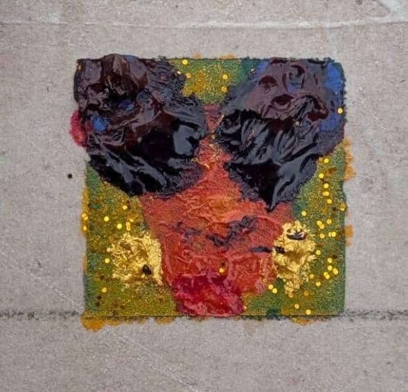 Fioda Gideon, Christmas Hair IV (Unframed with two shuku), 2024