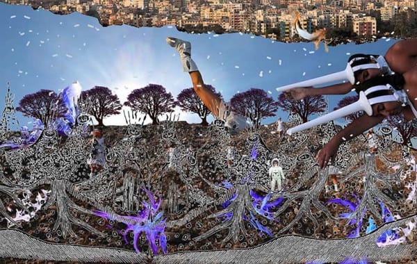 Tejal Shah’s “Lucid Dreaming V”, 2013, collage and digital prints on archival paper, 33 x 21 cm. Courtesy: the artist and Project 88, Mumbai.