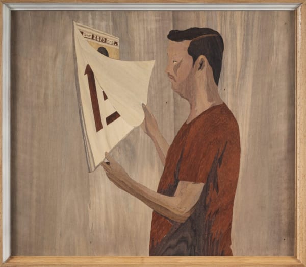 Mahesh Baliga, Wood on paint I, 2023-24 Photo courtesy: Mahesh Baliga and Project 88