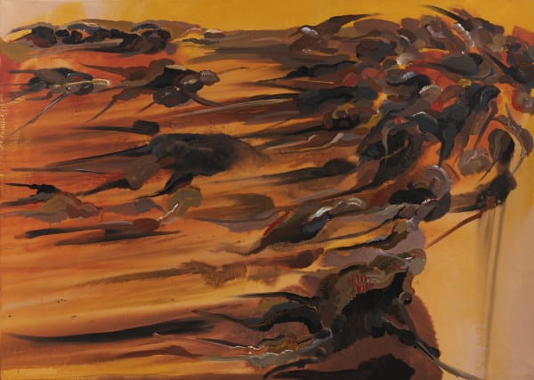 Amitesh Shrivastava, Recall, Acrylic on Canvas, 7ft x 5ft, 2019