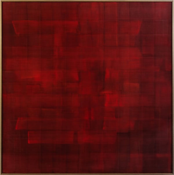 Velu Viswanadhan, Untitled, Casein on linen, 80 x 80 inches, c.2000