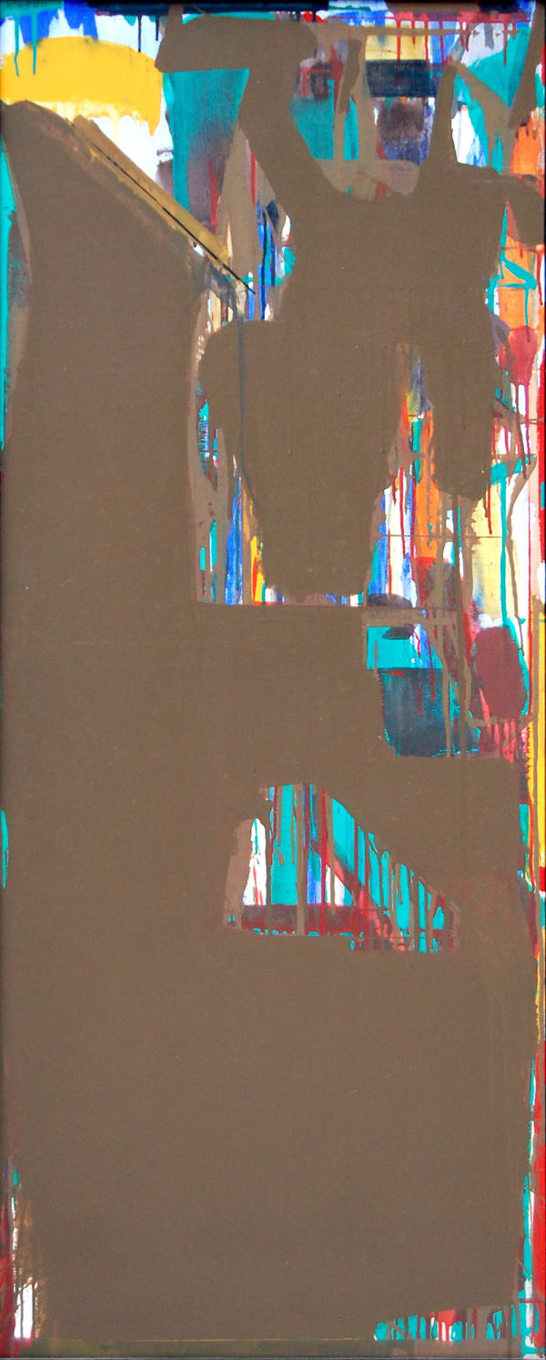 Prabhakar Kolte, Untitled, Acrylic on canvas, 24 x 60 inches, 2006