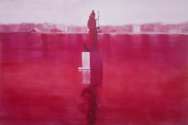 Mahesh Baliga, Sur Sagar, Casein on canvas, 72 x 47 inches, 2019
